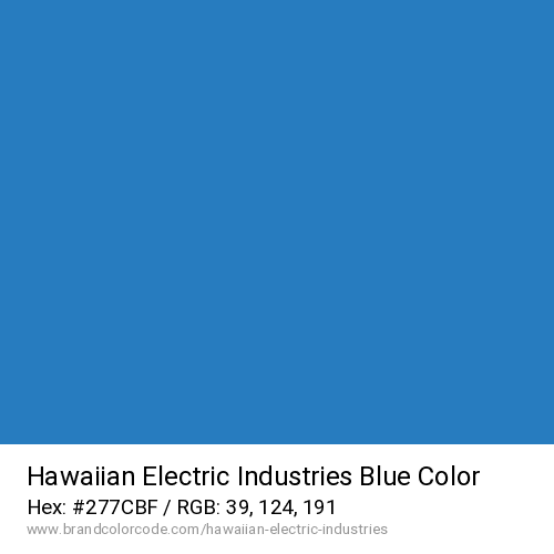 Hawaiian Electric Industries's Blue color solid image preview