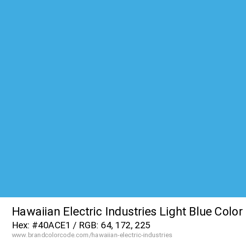 Hawaiian Electric Industries's Light Blue color solid image preview