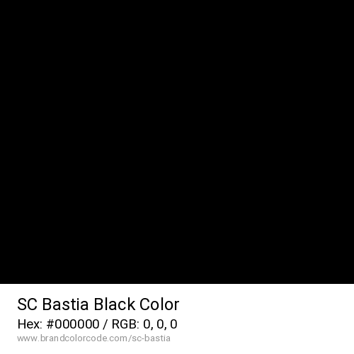 SC Bastia's Black color solid image preview