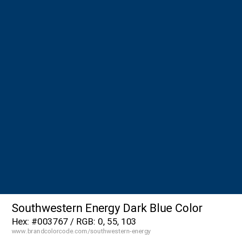 Southwestern Energy's Dark Blue color solid image preview