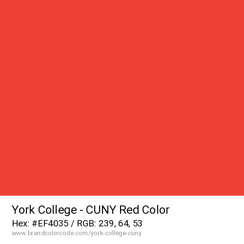 York College – CUNY's Red color solid image preview