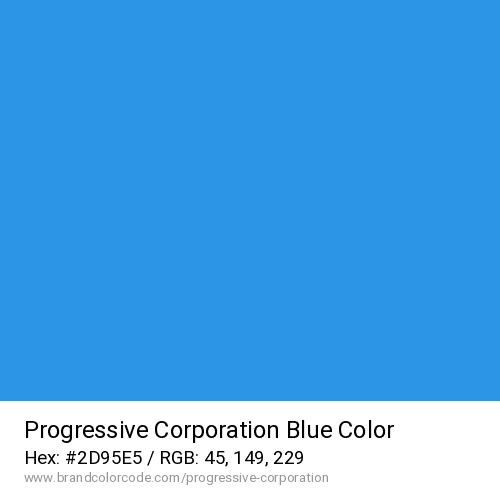 Progressive Corporation's Blue color solid image preview