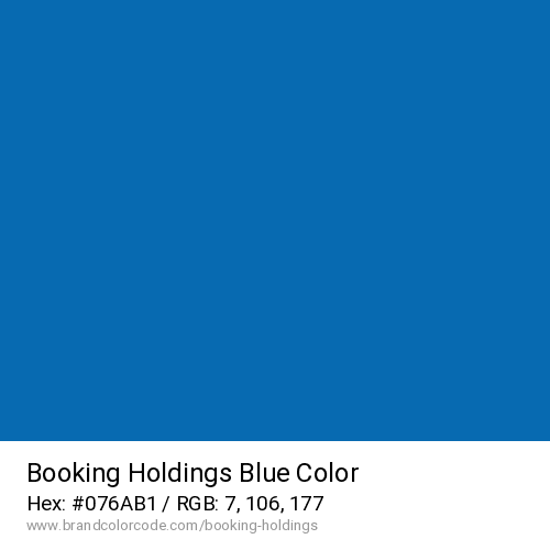 Booking Holdings's Blue color solid image preview