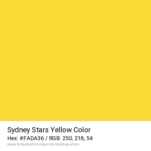 Sydney Stars's Yellow color solid image preview