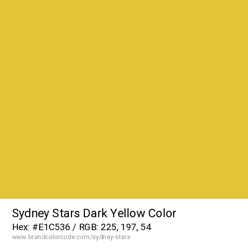 Sydney Stars's Dark Yellow color solid image preview