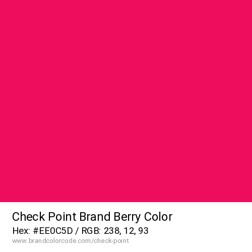 Check Point's Brand Berry color solid image preview