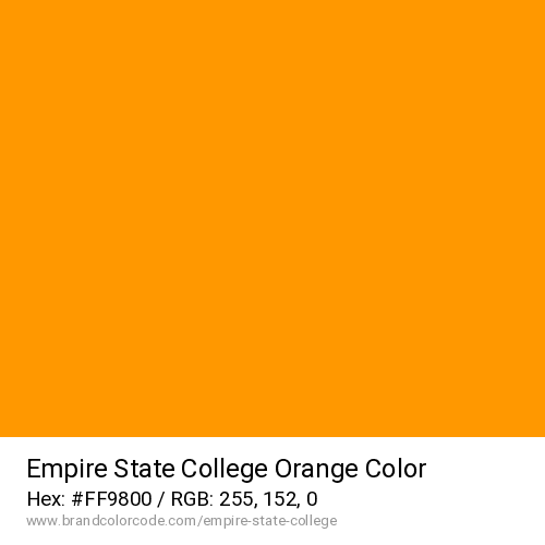 Empire State College's Orange color solid image preview