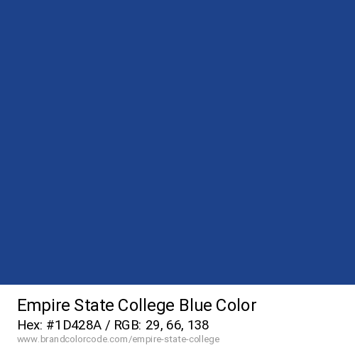 Empire State College's Blue color solid image preview