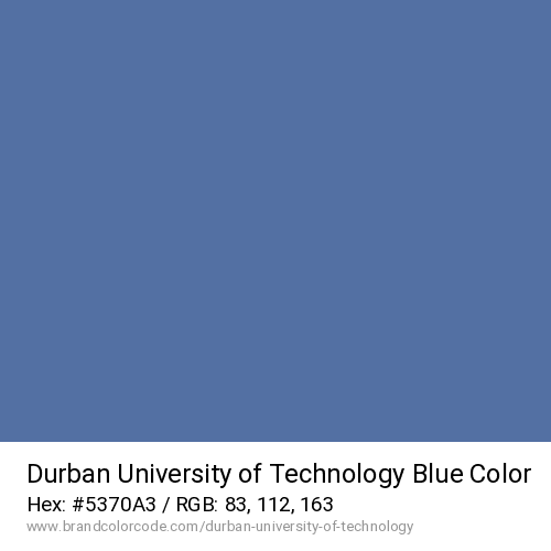 Durban University of Technology's Blue color solid image preview