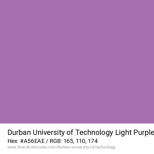 Durban University of Technology's Light Purple color solid image preview