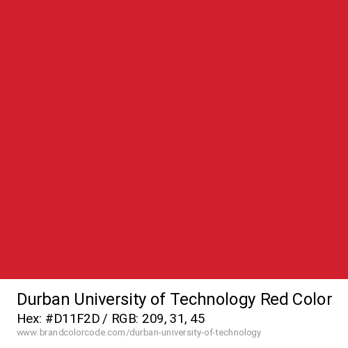 Durban University of Technology's Red color solid image preview