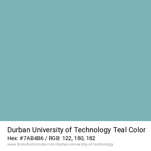 Durban University of Technology's Teal color solid image preview