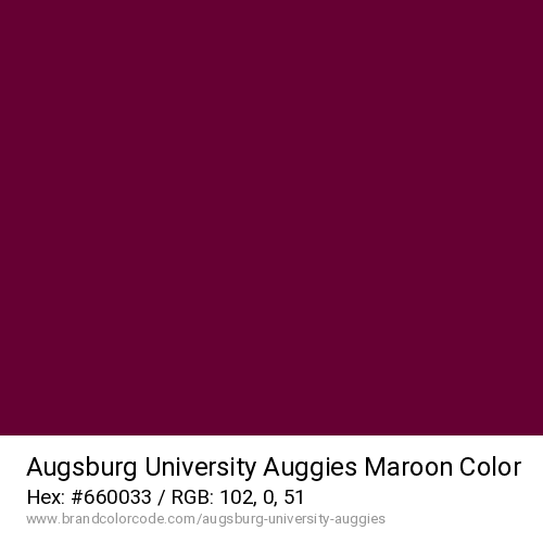 Augsburg University Auggies's Maroon color solid image preview