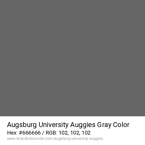 Augsburg University Auggies's Gray color solid image preview