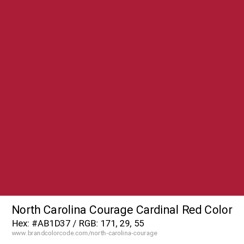 North Carolina Courage's Cardinal Red color solid image preview