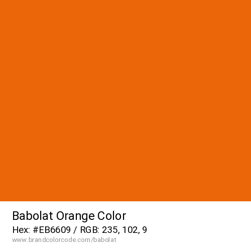 Babolat's Orange color solid image preview