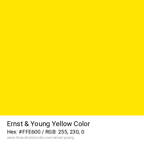 Ernst & Young's Yellow color solid image preview