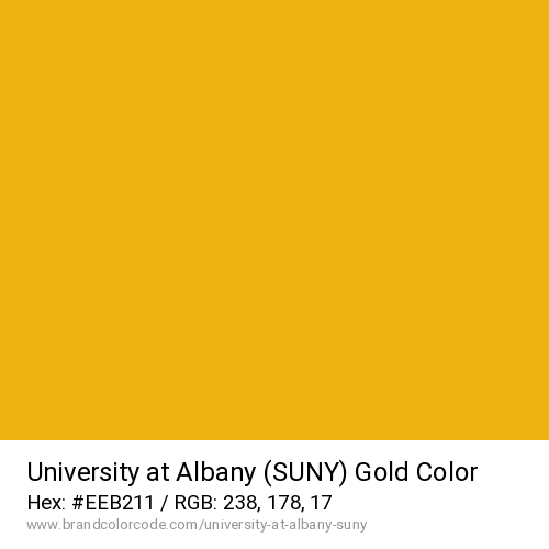 University at Albany (SUNY)'s Gold color solid image preview