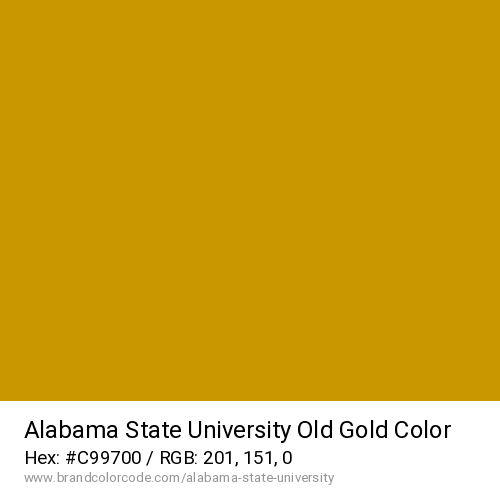 Alabama State University's Old Gold color solid image preview