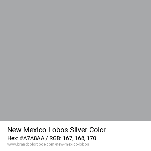 New Mexico Lobos's Silver color solid image preview