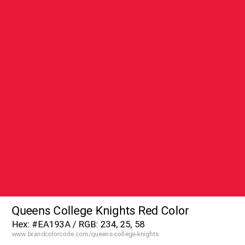 Queens College Knights's Red color solid image preview