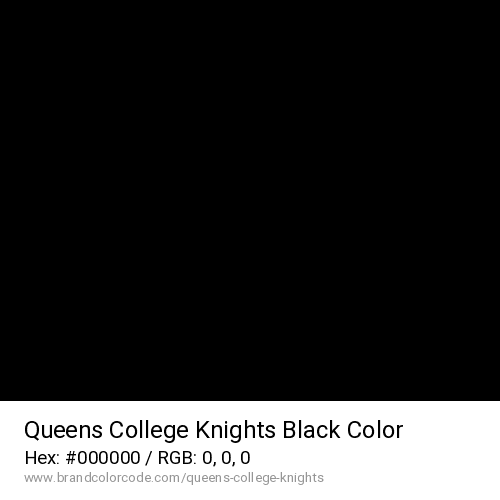 Queens College Knights's Black color solid image preview