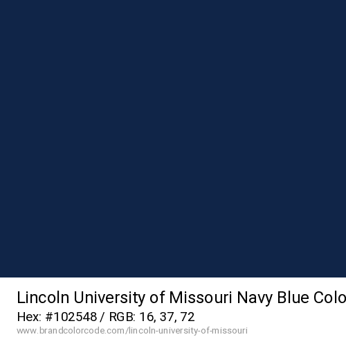 Lincoln University of Missouri's Navy Blue color solid image preview