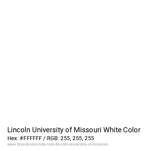 Lincoln University of Missouri's White color solid image preview