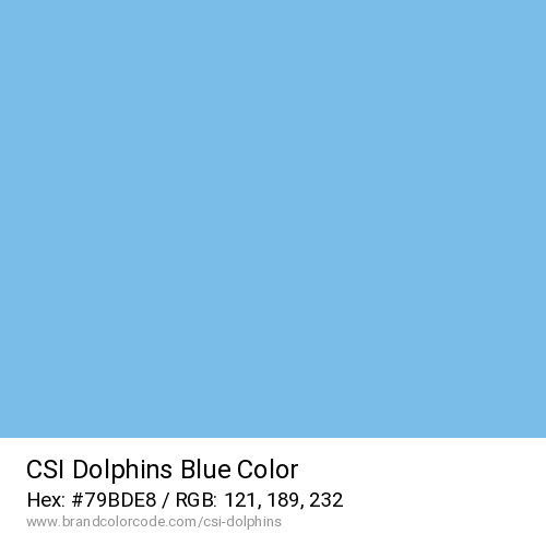 CSI Dolphins's Blue color solid image preview
