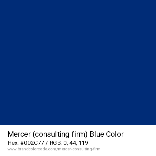 Mercer (consulting firm)'s Blue color solid image preview