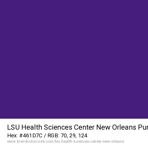 LSU Health Sciences Center New Orleans's Purple color solid image preview
