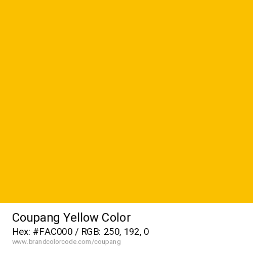 Coupang's Yellow color solid image preview