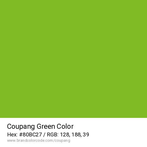 Coupang's Green color solid image preview