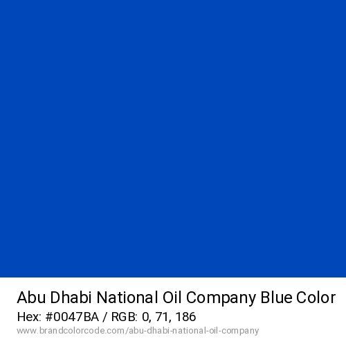 Abu Dhabi National Oil Company's Blue color solid image preview