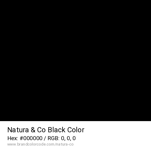 Natura & Co's Black color solid image preview