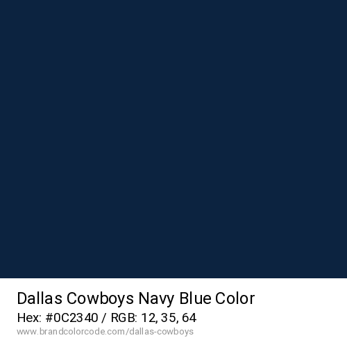 Dallas Cowboys's Navy Blue color solid image preview