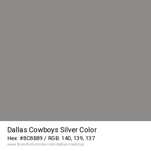 Dallas Cowboys's Silver color solid image preview