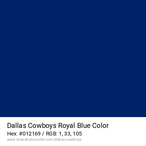Dallas Cowboys's Royal Blue color solid image preview