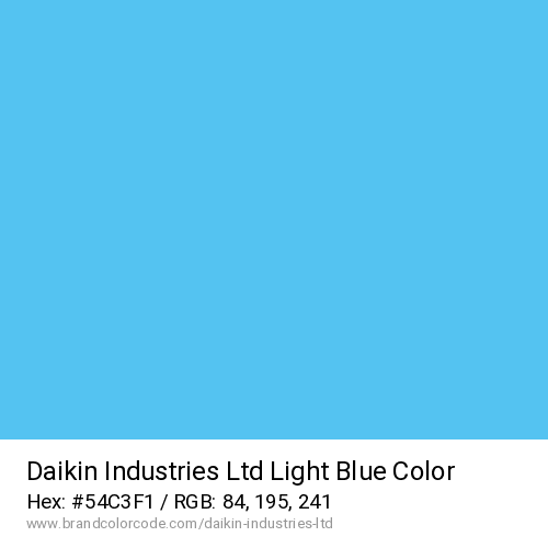 Daikin Industries Ltd's Light Blue color solid image preview