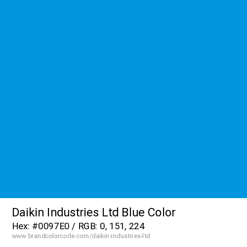 Daikin Industries Ltd's Blue color solid image preview