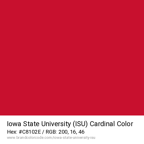 Iowa State University (ISU)'s Cardinal color solid image preview