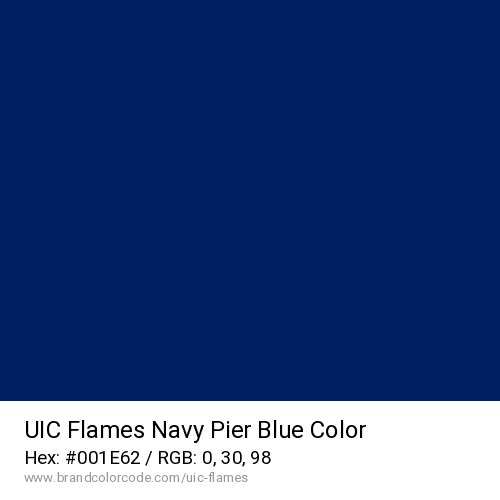 UIC Flames's Navy Pier Blue color solid image preview