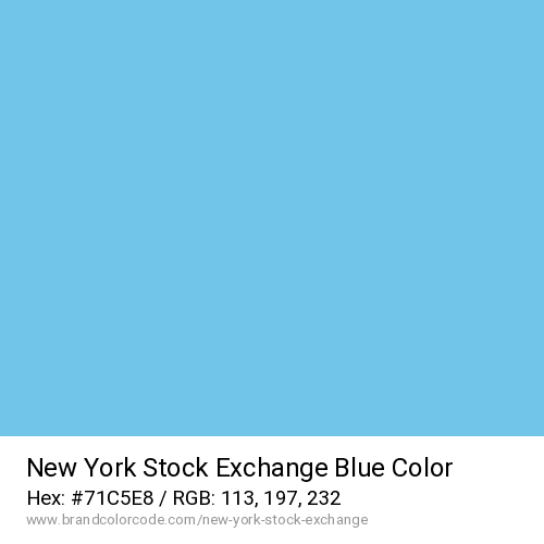 New York Stock Exchange's Blue color solid image preview