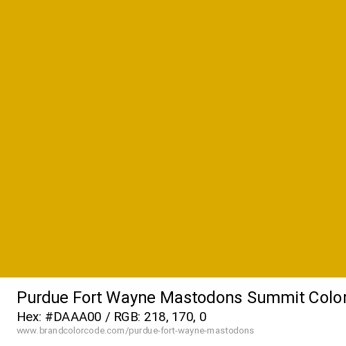 Purdue Fort Wayne Mastodons's Summit color solid image preview