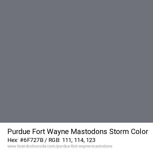 Purdue Fort Wayne Mastodons's Storm color solid image preview