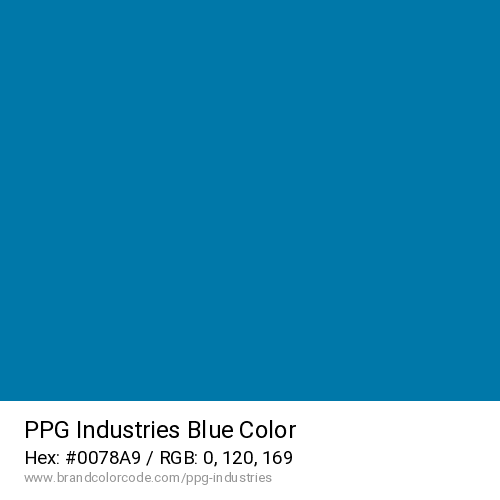 PPG Industries's Blue color solid image preview