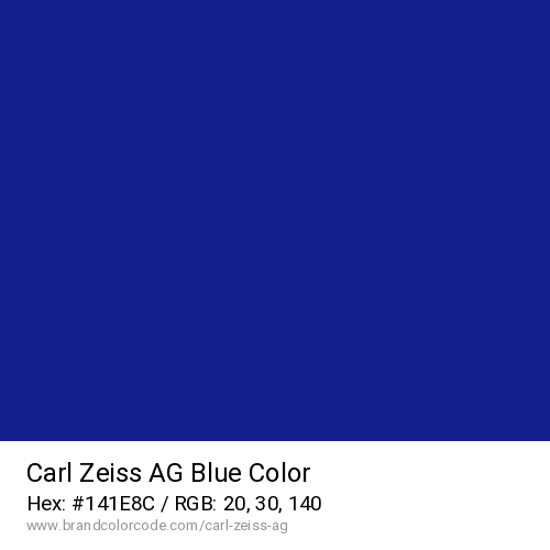 Carl Zeiss AG's Blue color solid image preview