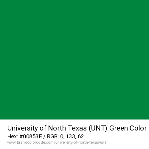 University of North Texas (UNT)'s Green color solid image preview
