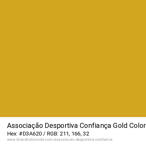Associação Desportiva Confiança's Gold color solid image preview