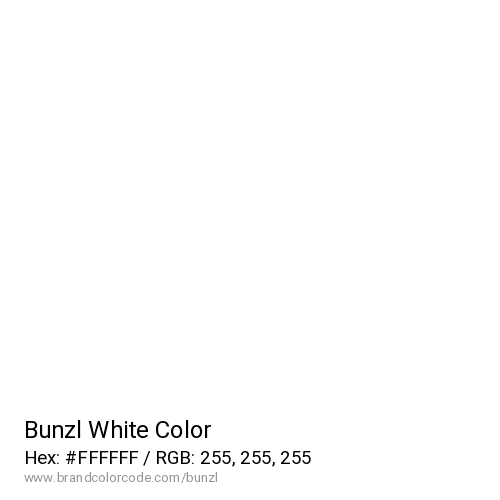 Bunzl's White color solid image preview
